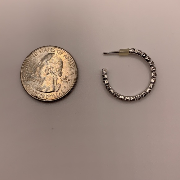 Jest Jewels Silver-tone Hoop Earrings - Picture 4 of 4